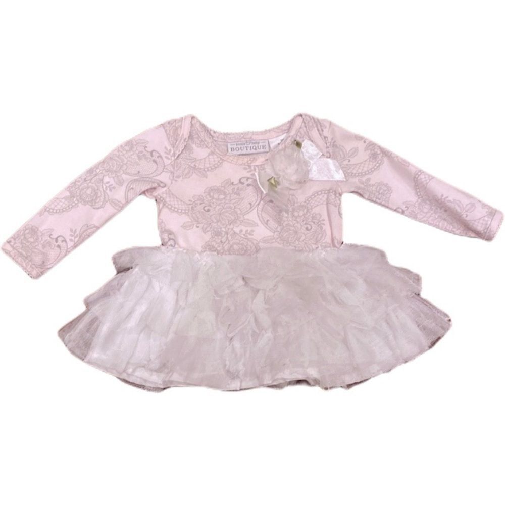 Koala Baby Boutique Infant Dress Pale Pink Tule Skirt and Accents 8-12 Lbs 3M